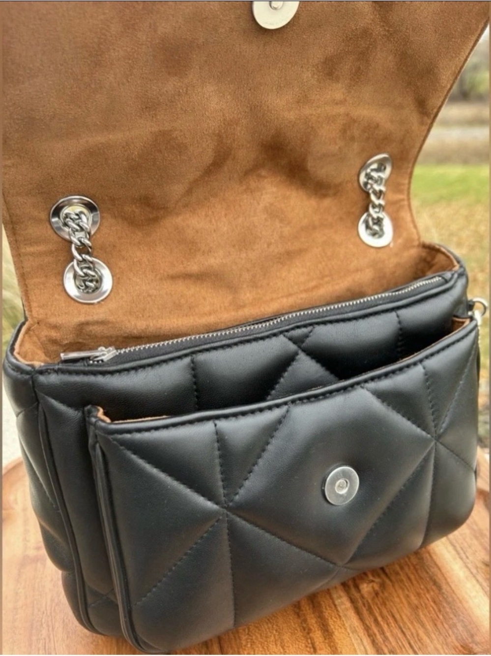 Coach klare crossbody 25 black quilted leather bag - Picture 7 of 14